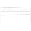 vidaXL udskiftningsgavl 193 cm metal hvid