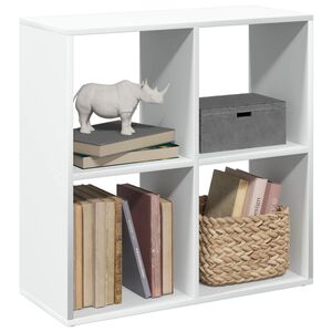 vidaXL rumdelerreol hvid 69,5x29x69,5 cm konstrueret tr&aelig;