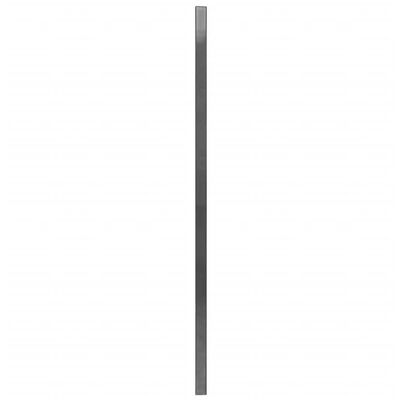 vidaXL hegnspanel med stolper pulverlakeret jern 6 x 1,2 m antracitgrå