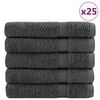 vidaXL Premium saunah&aring;ndkl&aelig;der SOLUND 50 stk. antracit 80x200 cm 600 gsm