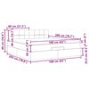 vidaXL osmannisk sengeramme med madras 160x200 cm stof sort