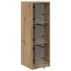 vidaXL Highboard Artisan Egetr&aelig; 35 x 37 x 109 cm Konstrueret tr&aelig;