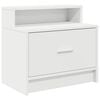 vidaXL sengebord med skuffe 51x31x47 cm hvid