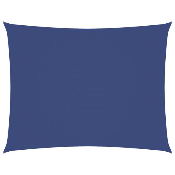 vidaXL solsejl 6x7 m rektangulær oxfordstof blå