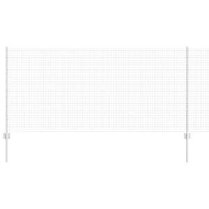 vidaXL Hegn med post S&oslash;lv 1 x 10 m St&aring;l