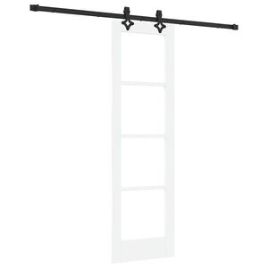 vidaXL Skyded&oslash;r ORKDAL Hvid og sort 61 x 198,5 cm