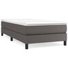 vidaXL Boxspring sengeramme 90x190 cm kunstl&aelig;der gr&aring;