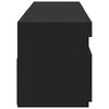 vidaXL tv-borde 2 stk. med LED-lys 75x35x40 cm sort