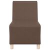 vidaXL Modulsofa enhed uden arme 2 pcs Brun 55 x 74 x 82 cm Faux l&aelig;der