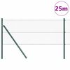 vidaXL Hegnsp&aelig;l Gr&oslash;n 25 x 0,6 m (13 mm net) St&aring;l og PVC