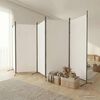 vidaXL 5-panels rumdeler 433x180 cm stof hvid