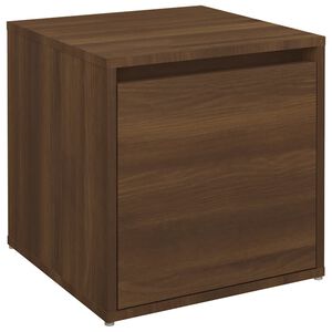 vidaXL opbevaringsskab 40,5x40x40 cm konstrueret tr&aelig; brunt egetr&aelig;