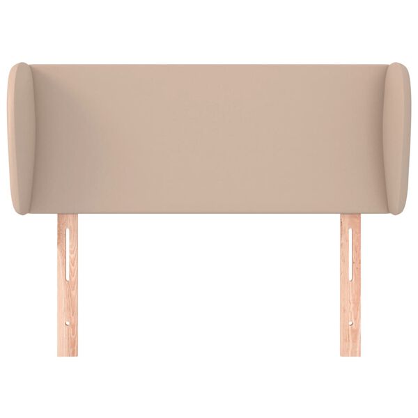 vidaXL sengegavl med kanter 83x23x78/88 cm kunstl&aelig;der cappuccino