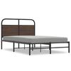 vidaXL sengeramme 120x190 cm uden madras konstrueret tr&aelig; brunt eg