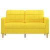 vidaXL 2-personers sofa 140 cm stof lysegul
