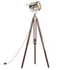 vidaXL gulvlampe med trefod 180 cm massivt mangotr&aelig;