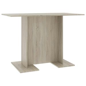 vidaXL spisebord 110x60x75 cm konstrueret tr&aelig; sonoma-eg