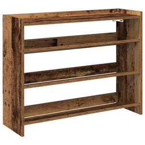 vidaXL skoreol 80x25x62 cm konstrueret tr&aelig; antikt tr&aelig;