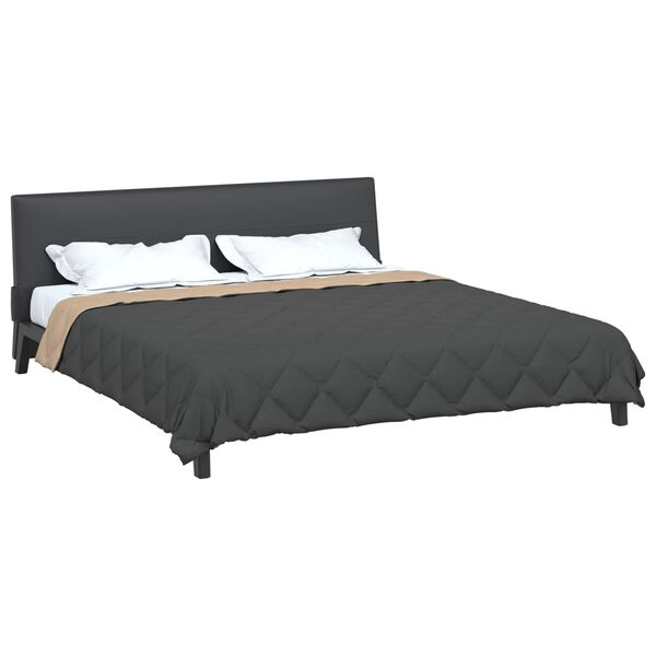 vidaXL Hel&aring;rs dyne Antracit og Taupe 240 x 260 cm Mikrofiber