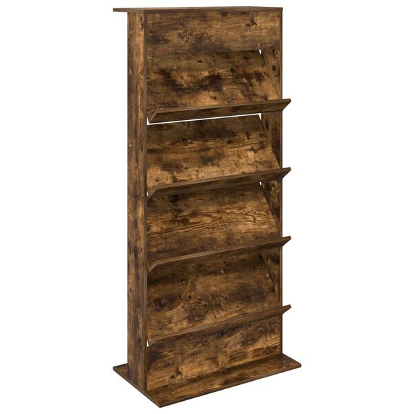 vidaXL Magasin Rack R&oslash;get eg 70 x 41 x 156 cm Konstrueret tr&aelig;