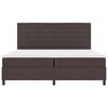 vidaXL Box spring seng med madras M&oslash;rk Brun 200 x 200 cm Stof