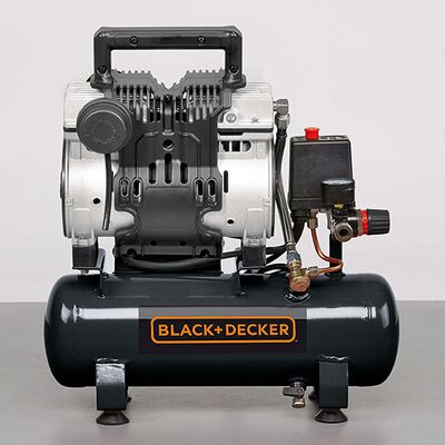 BLACK+DECKER luftkompressor 6 l 230V lydløs