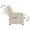 vidaXL massagestol med l&oslash;ftefunktion kunstl&aelig;der cremefarvet