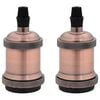 vidaXL lampeholdere 2 stk r&oslash;d bronze E27