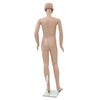 vidaXL børnemannequin m. glasbase 140 cm beige