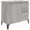 vidaXL badev&aelig;relsesskab 65x33x60 cm konstrueret tr&aelig; gr&aring; sonoma-eg