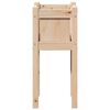 vidaXL Have Blomsterkrukke Natur 31 x 31 x 70 cm Massiv fyrretr&aelig;