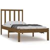 vidaXL sengeramme 75x190 cm Small Single massivt tr&aelig; gyldenbrun