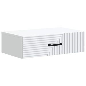 vidaXL V&aelig;gh&aelig;ngt Sideskab Hvid 59 x 34,5 x 17 cm Konstrueret tr&aelig;