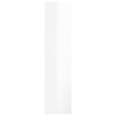 vidaXL bogreol/rumdeler 105x24x102 cm spånplade hvid højglans