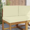 vidaXL Udend&oslash;rs Sofa Pude 2 pcs Creme Polyester