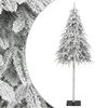 vidaXL kunstigt juletr&aelig; med sne 210 cm
