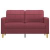 vidaXL 2-personers sofa 140 cm stof vinrød