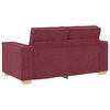 vidaXL 2-personers sofa vinr&oslash;d 120 cm stof
