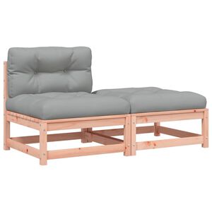 vidaXL sofa med hynder og fodskammel uden arml&aelig;n