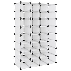 vidaXL skoreol 93x36,5x140 cm PP transparent
