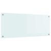 vidaXL K&oslash;kkenbacksplash M&aelig;lk 100 x 40 cm h&aelig;rdet glas