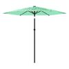 vidaXL haveparasol med st&aring;lstang 268x268x226 cm gr&oslash;n