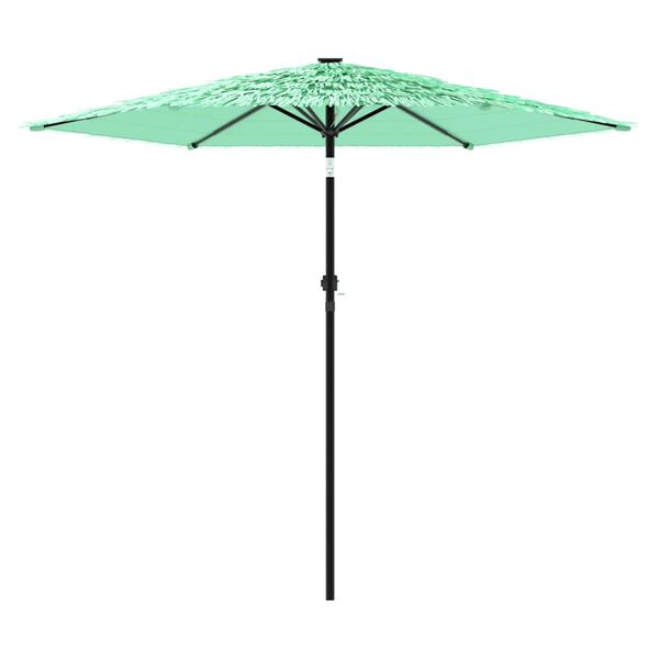 vidaXL haveparasol med st&aring;lstang 268x268x226 cm gr&oslash;n