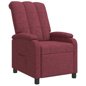 vidaXL Recliner Vinr&oslash;d Stof