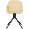 vidaXL drejelige spisebordsstole 2 stk. fløjl cremefarvet