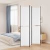 vidaXL 3-panels rumdeler 150x220 cm stof hvid