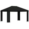 vidaXL Pavillon 4 &times; 3 m Sort Polyester og St&aring;l 190 gsm