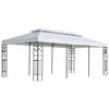 vidaXL Pavillondug Hvid 300 x 600 cm Polyester