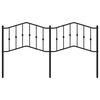 vidaXL sengegavl 160 cm metal sort