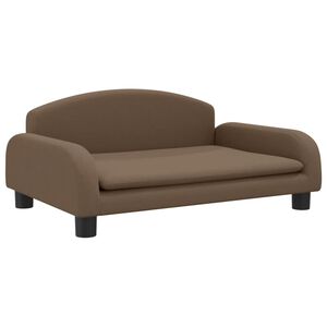 vidaXL sofa til b&oslash;rn 70x45x30 cm stof brun